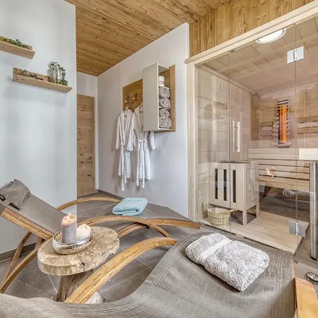Dağ evi Ferienchalets Zum Lebzelter Mit Sauna Und Whirlpool *